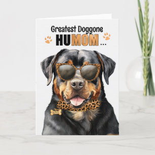 Tarjeta Festiva Rottweiler Perro Más Grande HuMAMÁ Día de la Madre