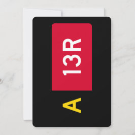Tarjeta Festiva Rótulo A13R del punto de sujeción