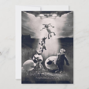 Tarjeta Festiva Rótulo de tinte Metalizado   Oveja divertida 