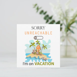 Tarjeta Festiva Rótulo de vacaciones y viajes