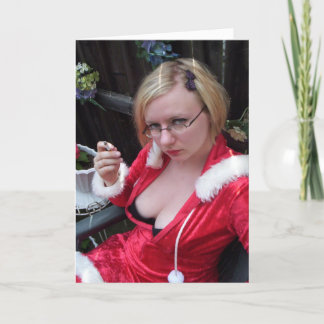 Tarjeta Festiva Rotura del humo