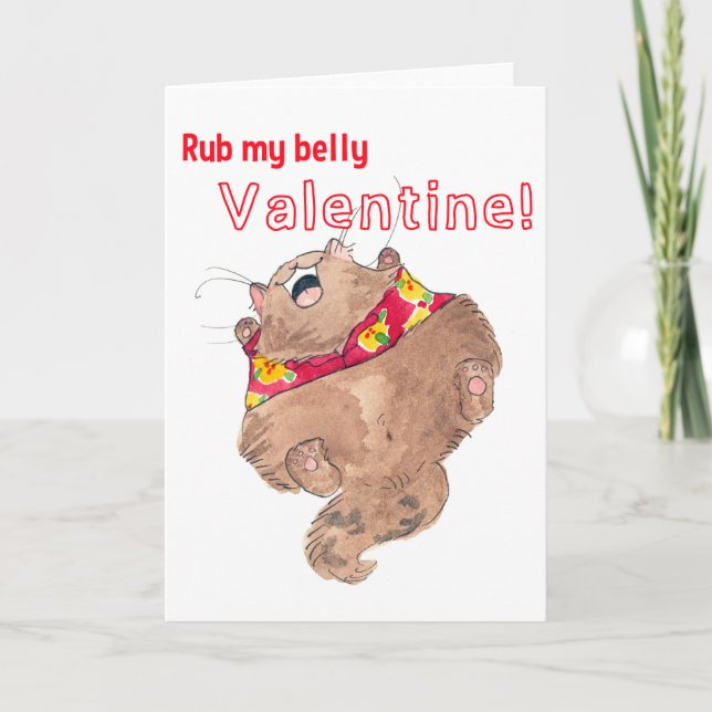 Tarjeta Festiva rub valentina Belly (Anverso)