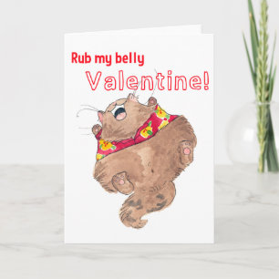 Tarjeta Festiva rub valentina Belly