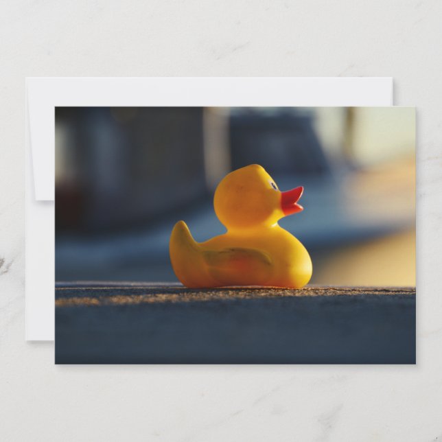 Tarjeta Festiva Rubber Ducky (Anverso)
