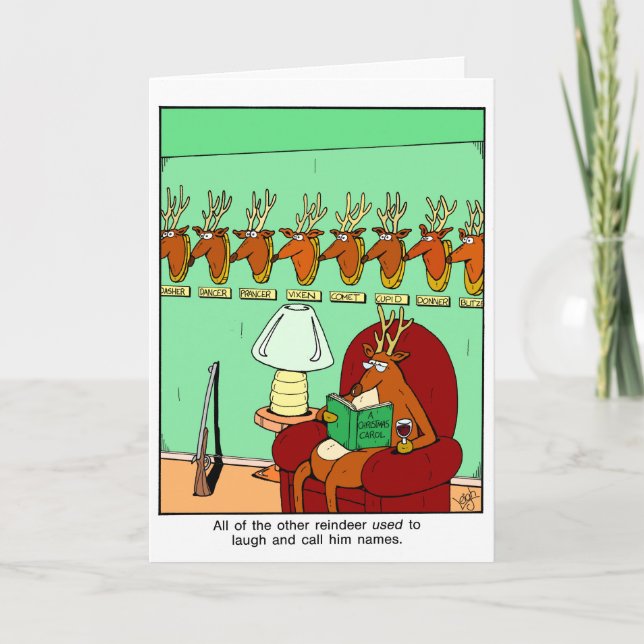 Tarjeta Festiva Rubes Todos los demás Navidades de renos (Anverso)