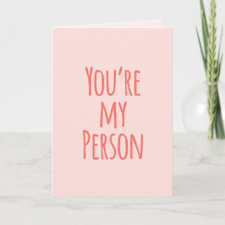 Tarjeta Festiva Rubor Pink eres mi amigo personal