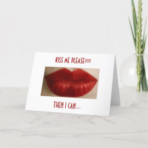 TARJETA FESTIVA RUBY LIPS DICE BESÁNDOME Y ENTONCES PUEDO BESTARTE