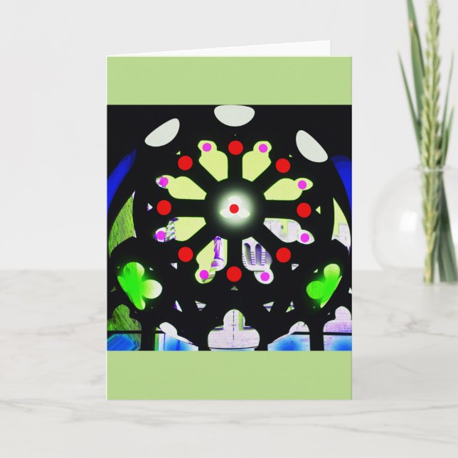 Tarjeta Festiva Rueda de la fortuna (Anverso)