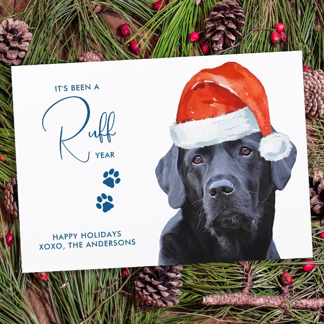 Tarjeta Festiva Ruff Year Face Mask Quarantine Dog (Subido por el creador)