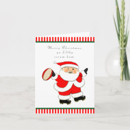 Tarjeta Festiva Rugbi divertido