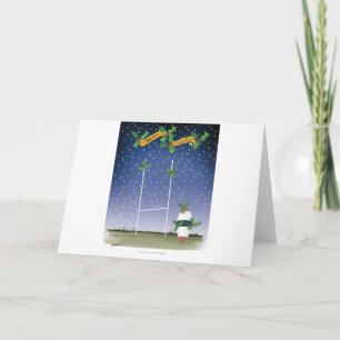 Tarjeta Festiva rugby xmas