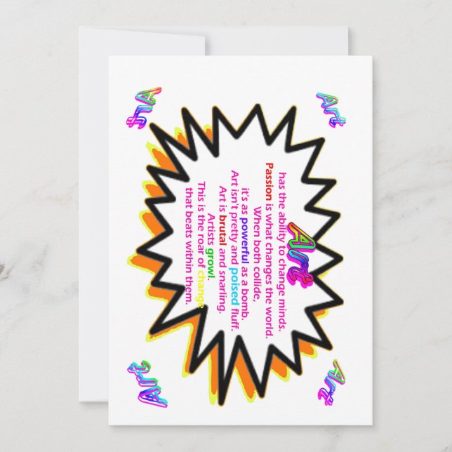 Tarjeta Festiva Ruido De Cambio (Anverso)