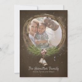 Tarjeta Festiva Ruidosos Navidades De Twig Y Bellezas