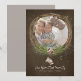 Tarjeta Festiva Ruidosos Navidades De Twig Y Bellezas