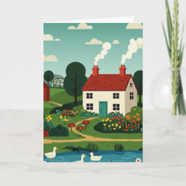 Tarjeta Festiva Rural town