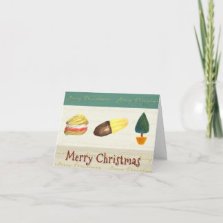 Tarjeta Festiva Rustic Cosy Biscuits Cookies Christmas Card