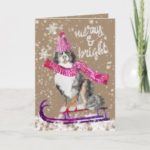 Rustic Kraft Perro Alegre y Brillante Bajando la C