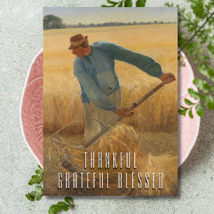 Tarjeta Festiva Rústico Elegante Agradecimiento Agradecimiento Bie