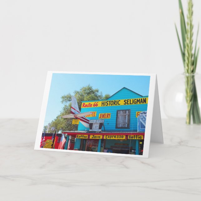 Tarjeta Festiva Ruta histórica de Seligman 66 (Anverso)