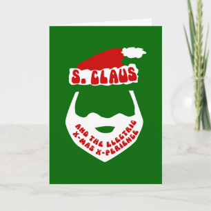 Tarjeta Festiva S. Claus y la X-Mas Eléctrica X-Perience