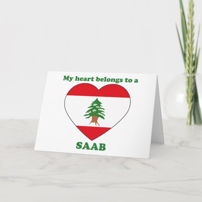 Tarjeta Festiva Saab (Anverso)