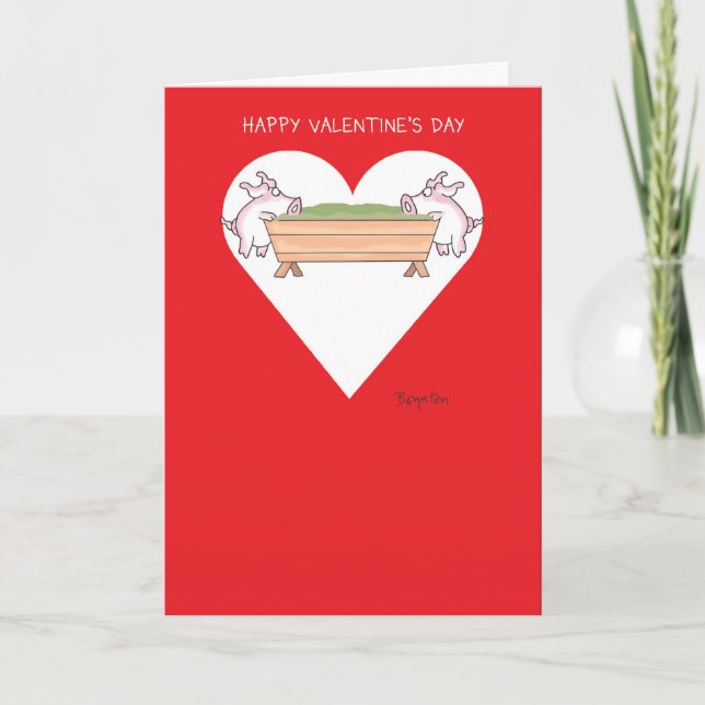 Tarjeta Festiva SABER San Valentín de Boynton (Anverso)