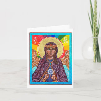 Tarjeta Festiva Sabiduría santa del St. Sophia