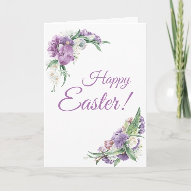 Tarjeta Festiva Sabores Florales De Pascua (Anverso)