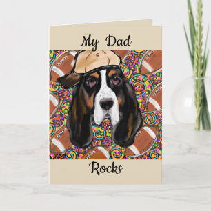 Tarjeta Festiva Sabueso de Basset