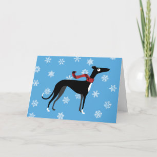Tarjeta Festiva Sabueso nevado