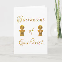 Sacramento dorado de la Eucaristía y el cáliz