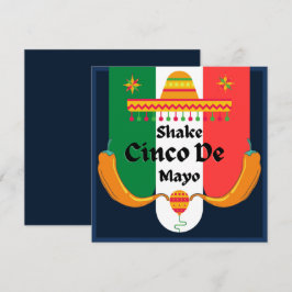 Tarjeta Festiva Sacudir Sacudir Sacudir Fiesta Cinco De Mayo 