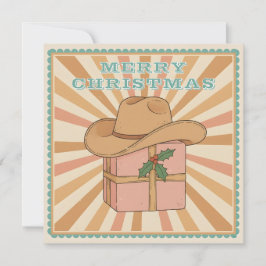 Tarjeta Festiva Saddle Up for Christmas