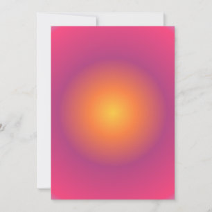 Tarjeta Festiva Sagittarius Aura Gradiente Zodiac, amarillo púrpur