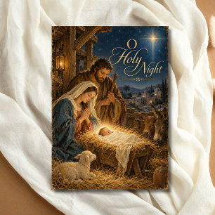 Tarjeta Festiva Sagrada Familia Cristiana Católica Religiosa