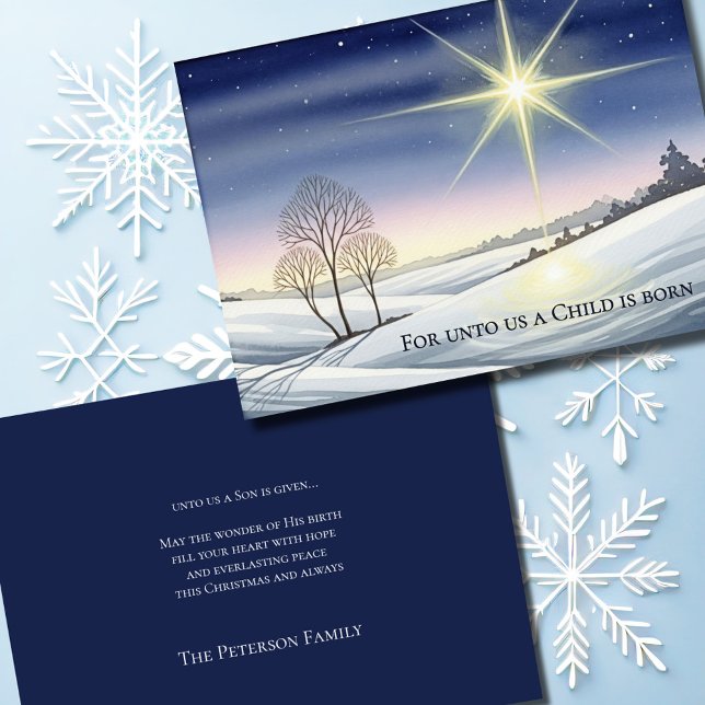 Tarjeta Festiva Sagrada y nevada escena de Navidades (Subido por el creador)