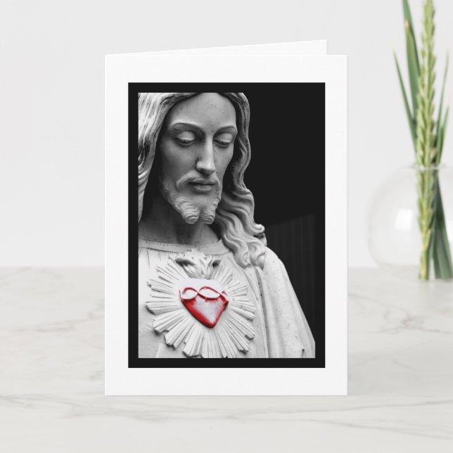 Tarjeta Festiva Sagrado Corazón (Anverso)