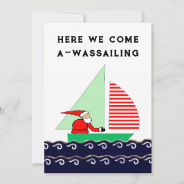 Tarjeta Festiva Sailing Christmas cards