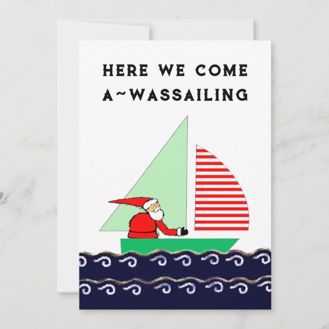 Tarjeta Festiva Sailing Christmas cards (Anverso)