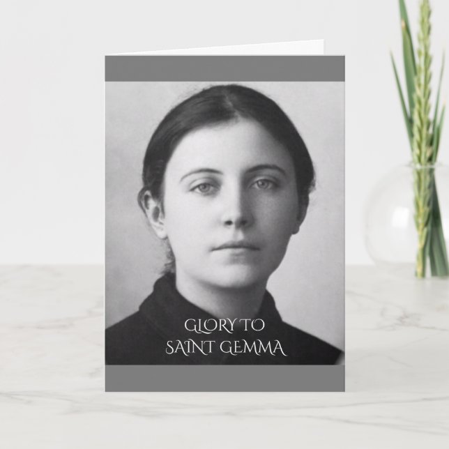 Tarjeta Festiva Saint Gemma Galgani (Anverso)