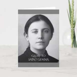Tarjeta Festiva Saint Gemma Galgani