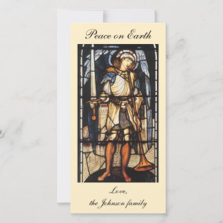 Tarjeta Festiva Saint Michael por Sir Edward Coley Burne-Jones