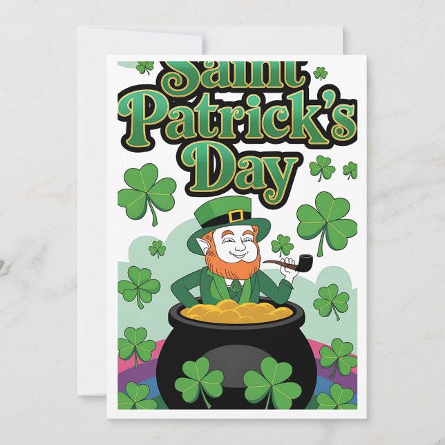 Tarjeta Festiva Saint Patrick's Day Holiday Card  (Saint Patrick's Day Holiday Card!)