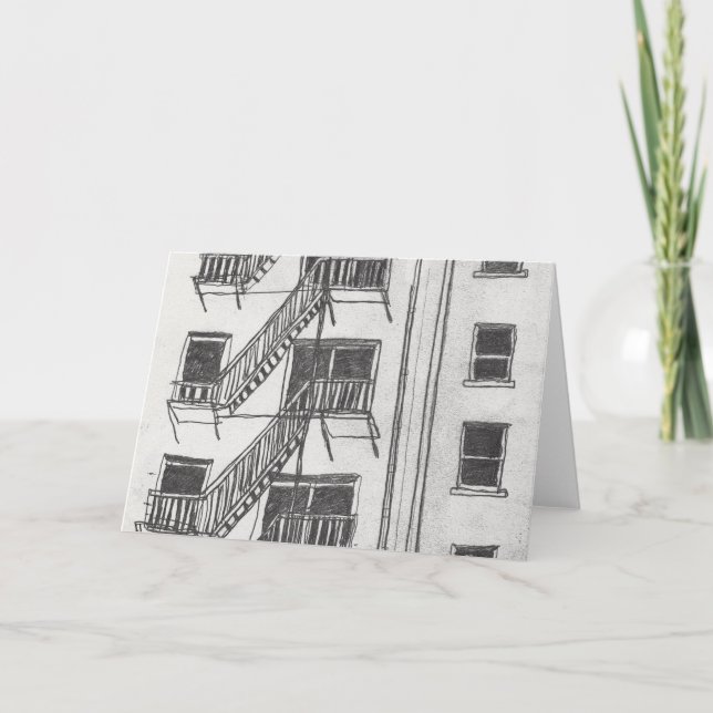 Tarjeta Festiva Salida de incendios (Anverso)