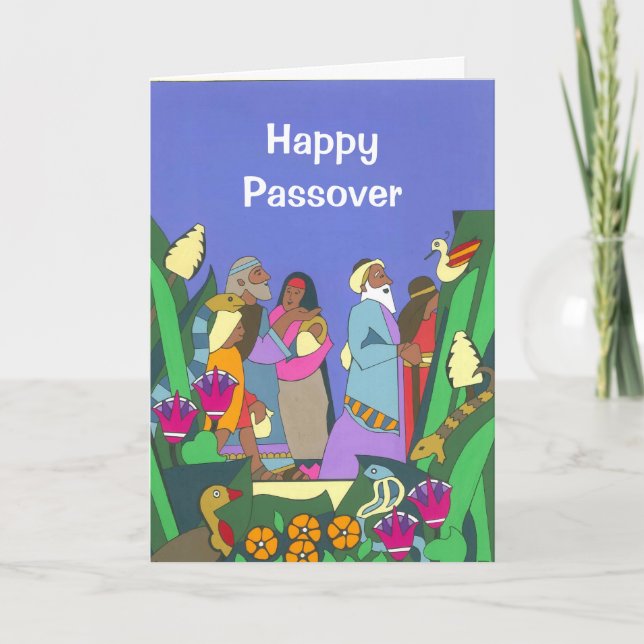 Tarjeta Festiva Salir de Egipto (Anverso)