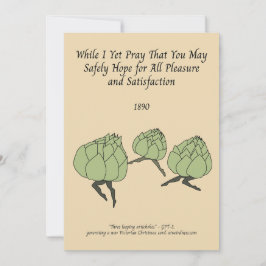 Tarjeta Festiva Saltando alcachofas de la fiesta victoriana genera