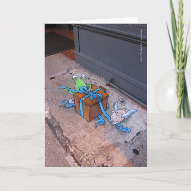 Tarjeta Festiva Salto de regalo (Anverso)