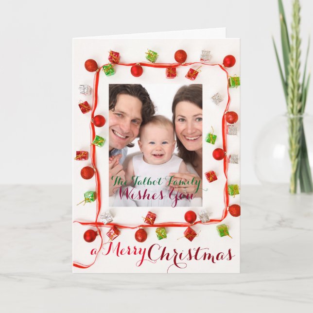 Tarjeta Festiva SALUD DE LA TEMPORADA DEL personalizable 2016 2017 (Anverso)