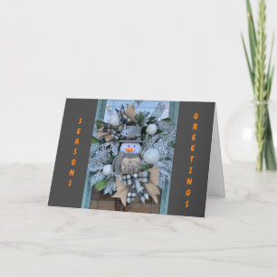 TARJETA FESTIVA SALUD DE TEMPORADA PARA "FAMILIA Y AMIGOS"