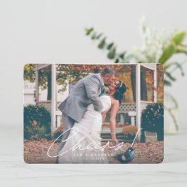 Tarjeta Festiva Salud! Foto de Año Nuevo casado